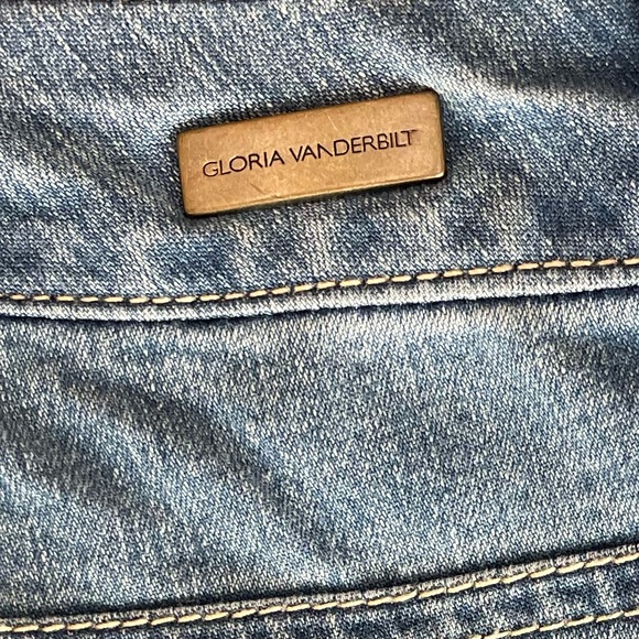 Slimming Look Boot Cut Stretch Jeans Gloria Vanderbilt Plus Size 18W Light Wash - Picture 15 of 16